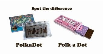 polka dot bar real vs fake