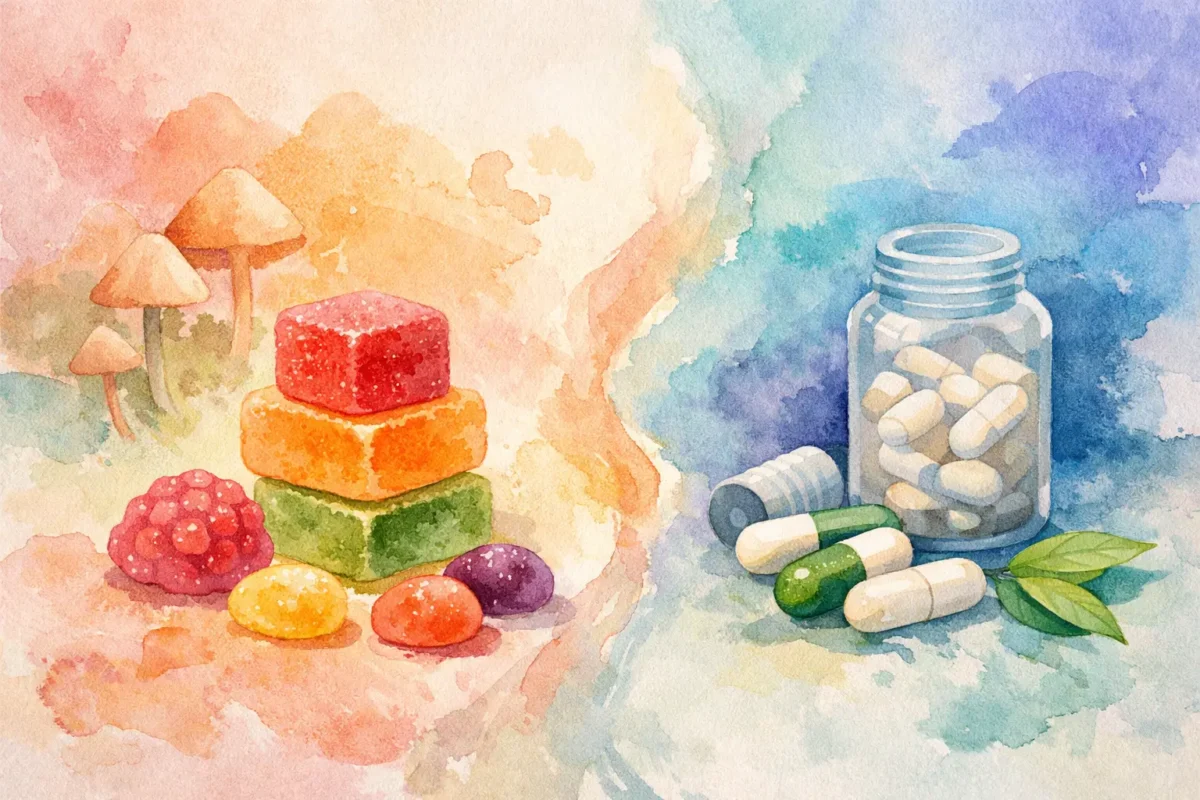 Microdose Gummies vs Capsules: Which Wins?