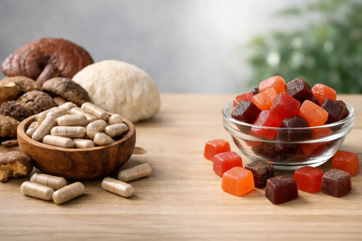 Mushroom Capsules vs Gummies: Which Wins?