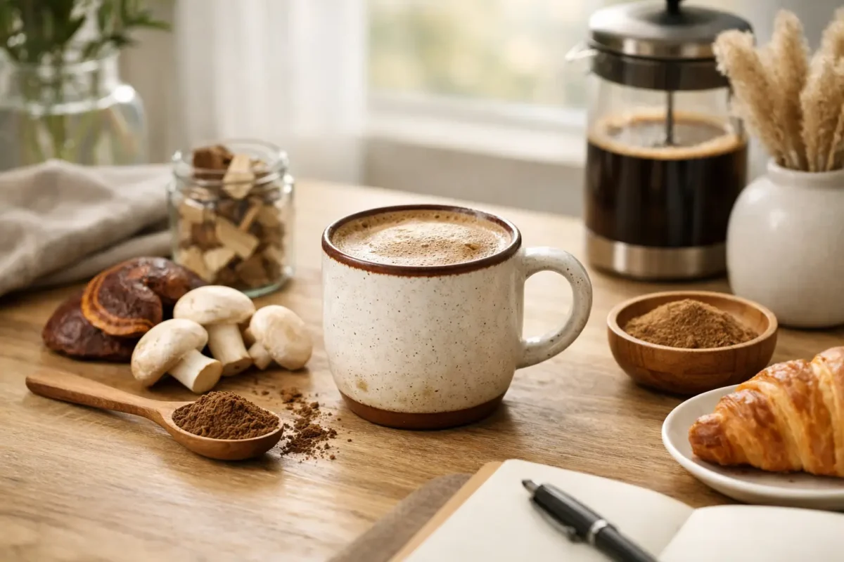 Mushroom Coffee Morning Routine Example
